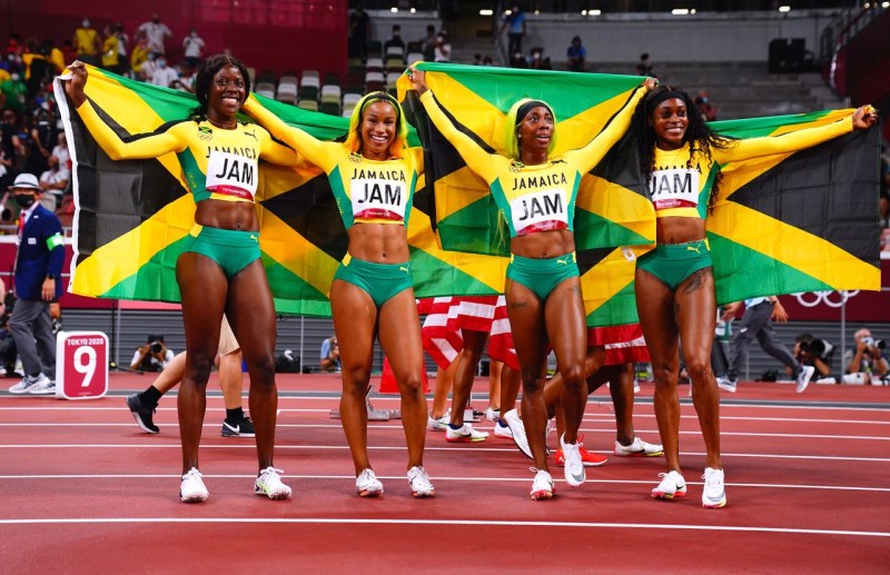 Jamaica runner for 100 meters