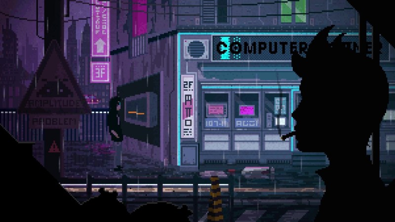 Animation in the style of cyberpunk