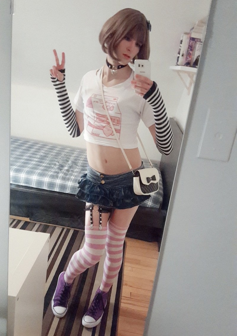 Women in front without panties