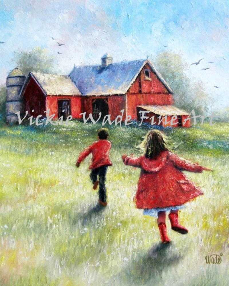 Small children at sea