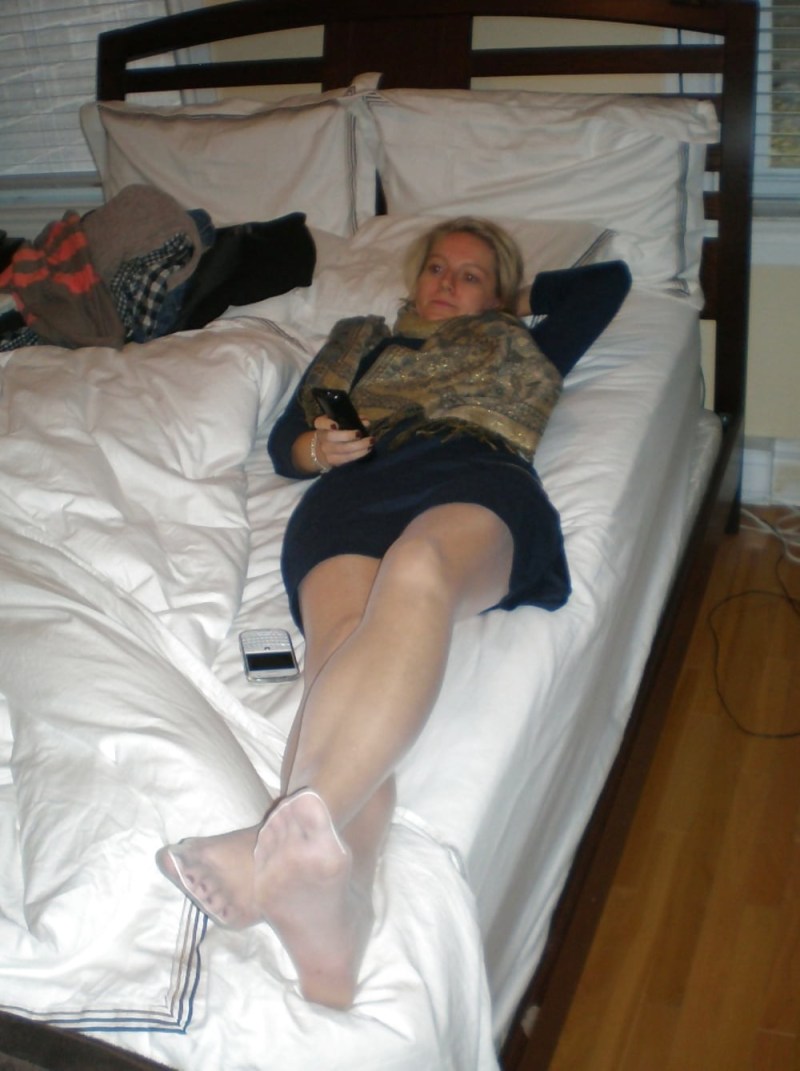 Naked drunk old woman