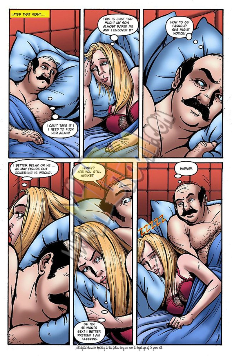 Erotic comic where she
