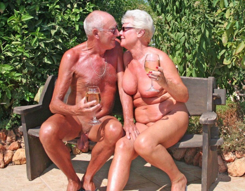 Naked old women and old men