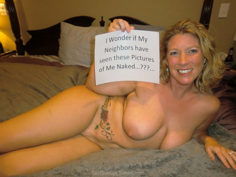 Naked milfs with the inscription