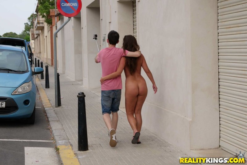 Girls without panties on the street
