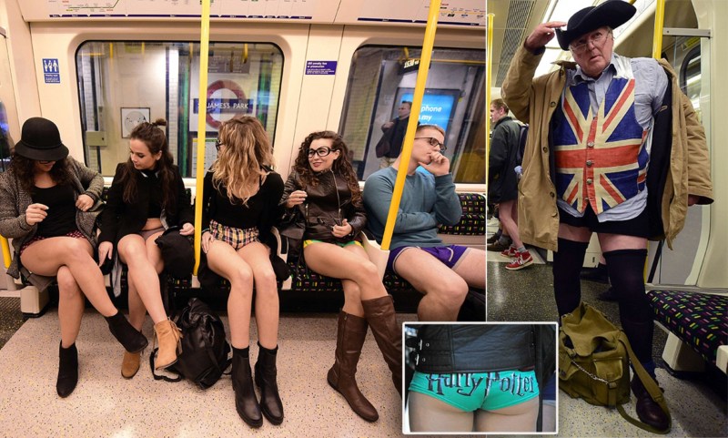 Asses of girls in public transport
