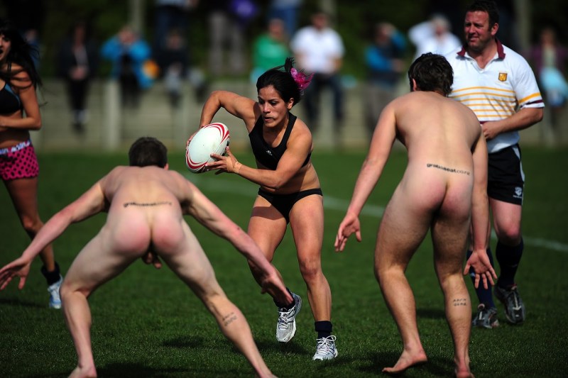 Naked American football