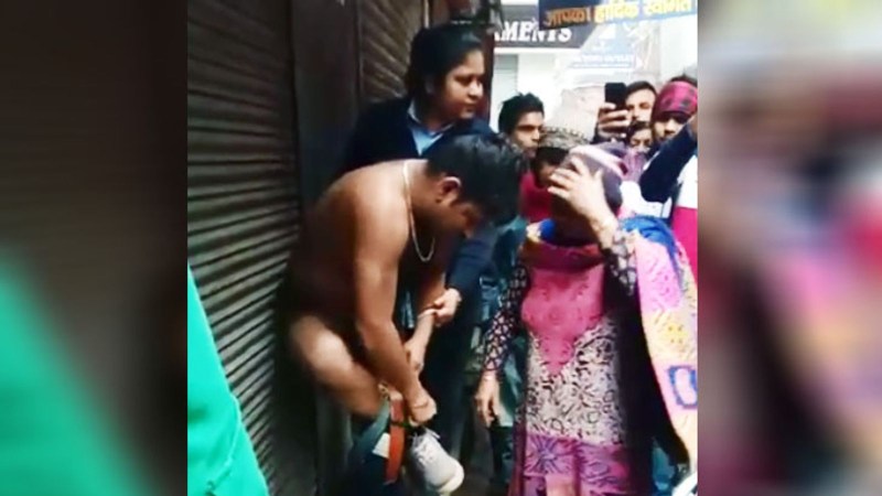 Naked black women on the street