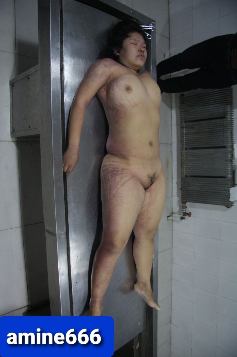 Naked female corpses in the morgue