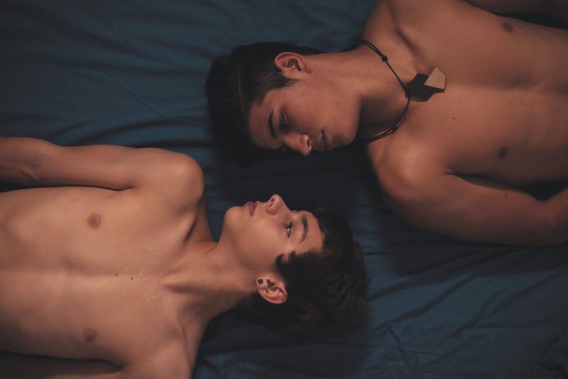 Hays Blom and his boyfriend