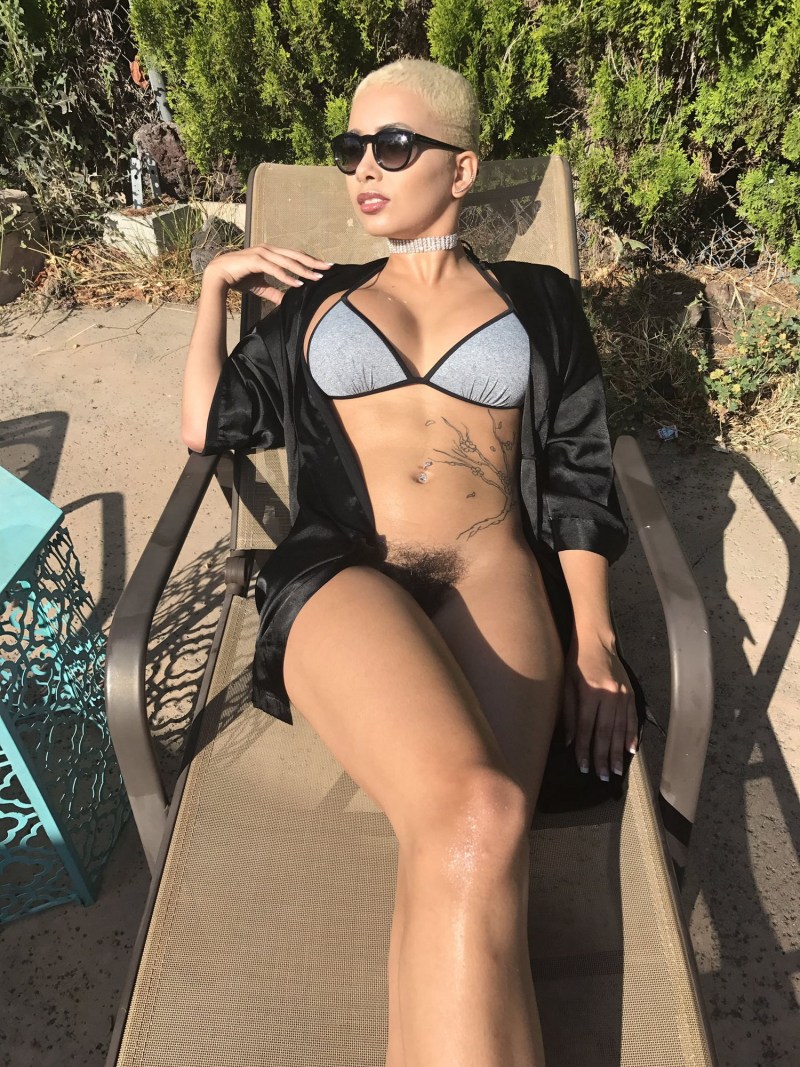 Amber Rose in a swimsuit