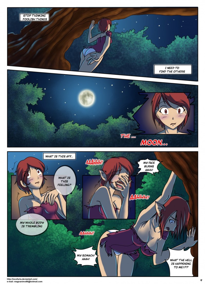 Hentai comic book howl in the forest