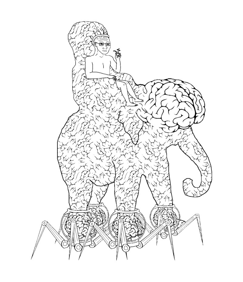 Chuvak with a large brain