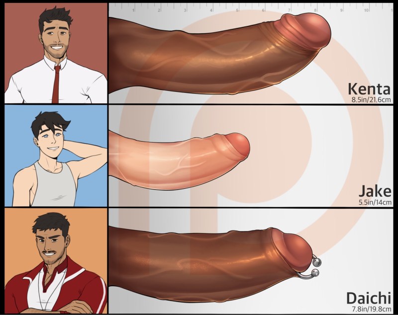 Naked pitching with huge members