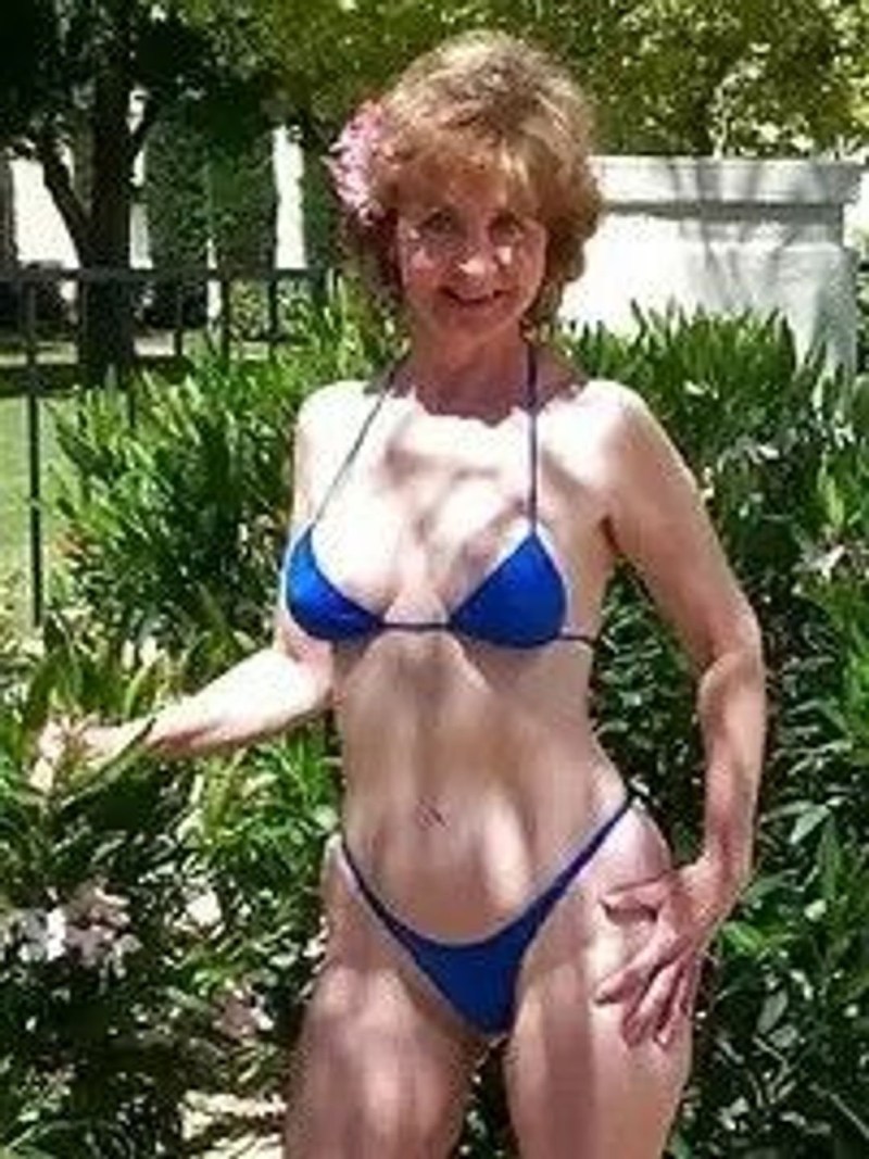 Naked old women in swimsuits