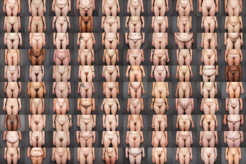 Types of figures of women's vaginas