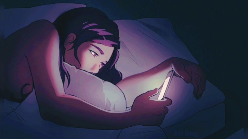 Young girl in bed nude