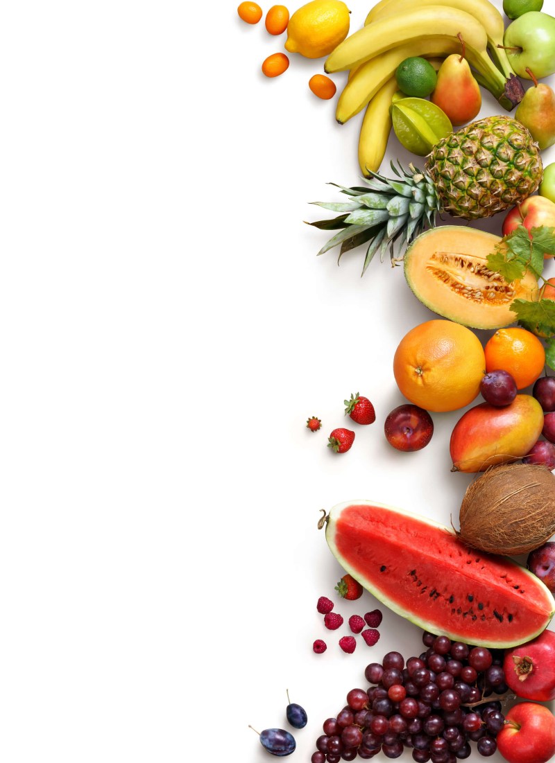 Vegetables on a light background