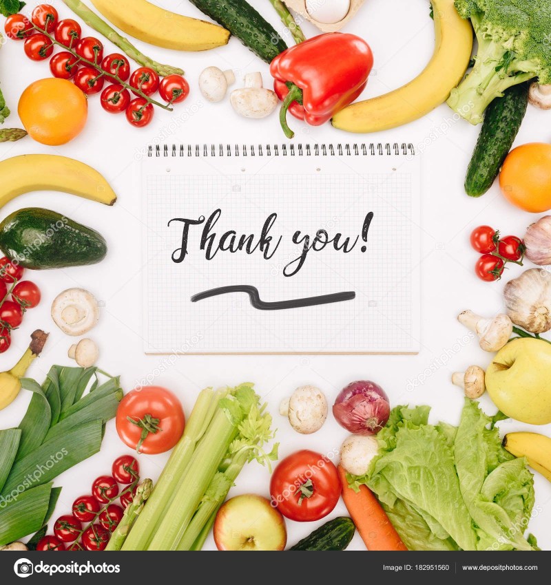 Frame vegetables and fruits