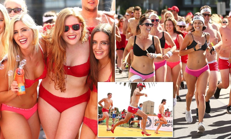 Girls showed boobs on a dispute