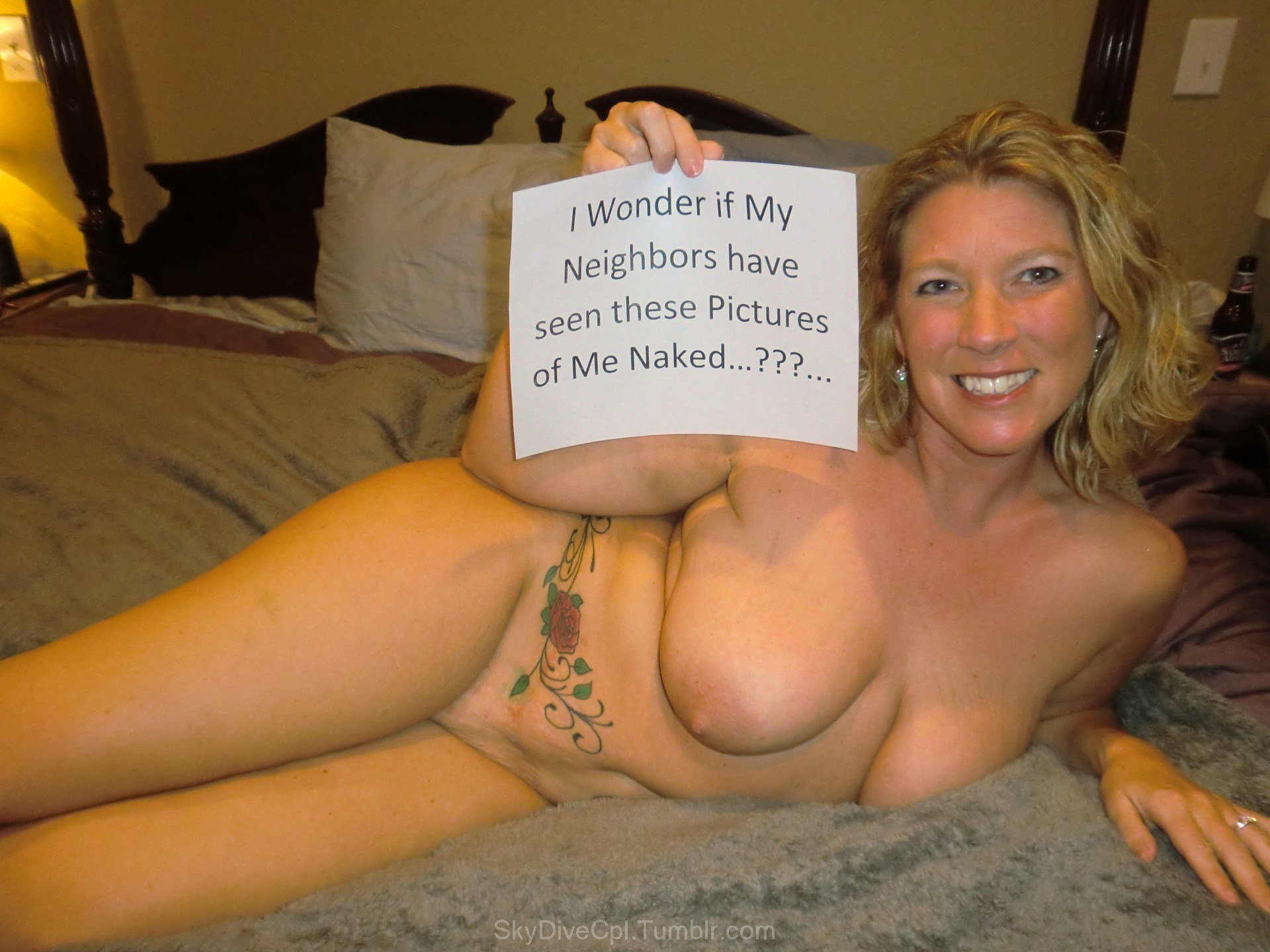 Naked Wife with A Neighbor (55 photos) pic