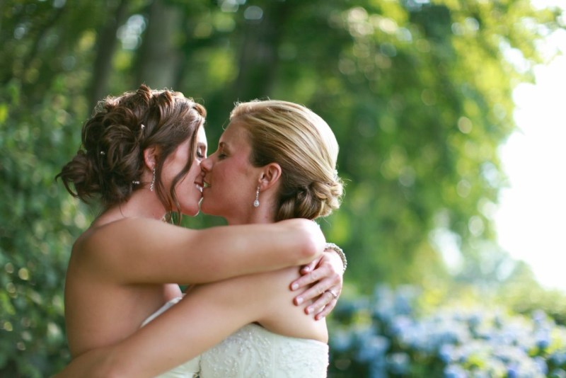 Naked bride on a wedding night