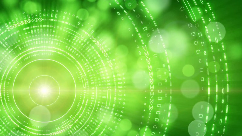 Green technological background