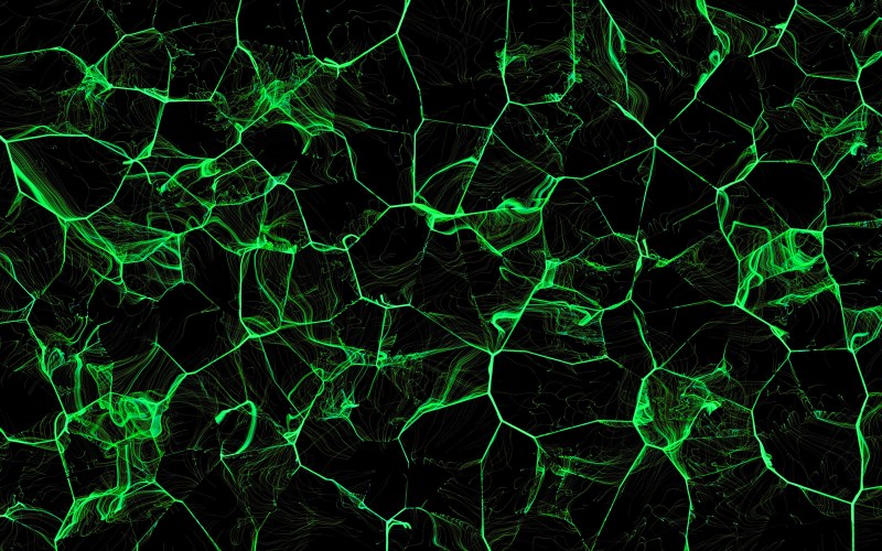 Black green abstraction