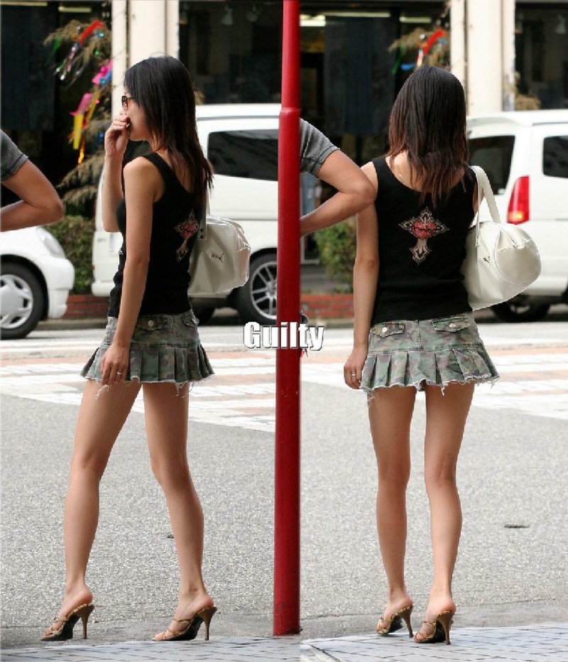 In shorts and tights Candid