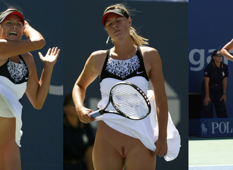 Naked tennis player Maria Sharapova