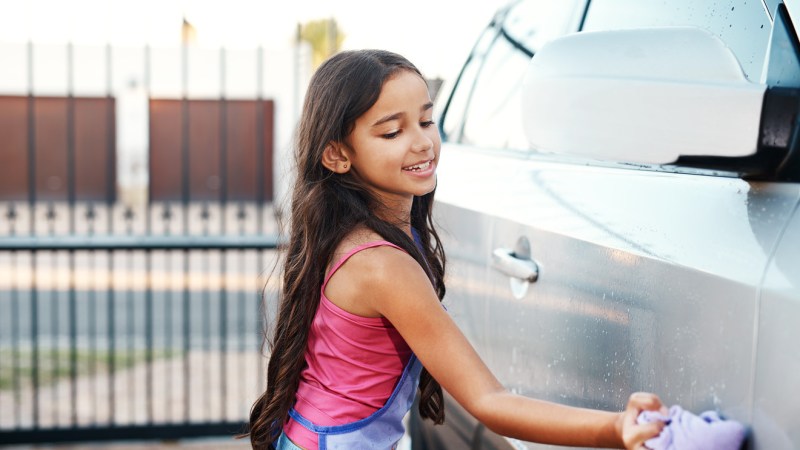 Slender girls on the beach