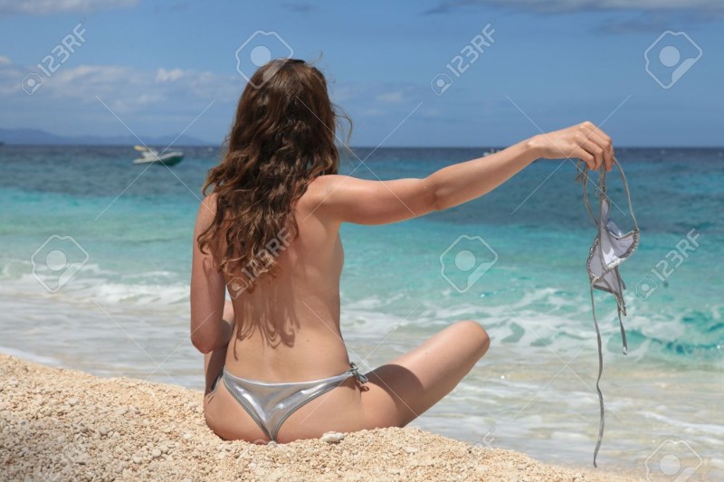 Bikini Athenetic Women Backside Full Height Beach