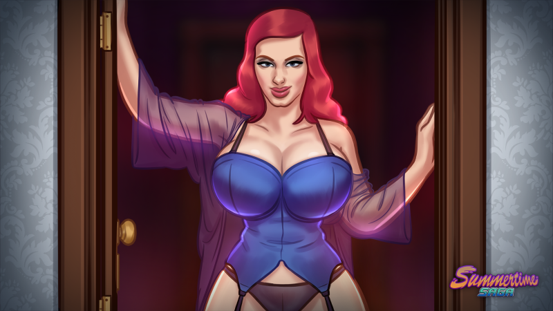 Mindi mink in a dress