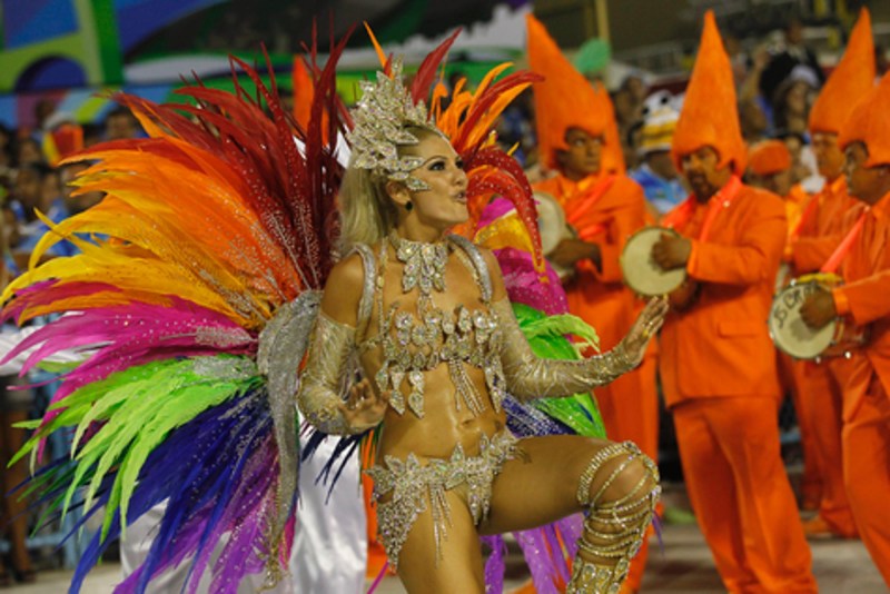 Party in the style of the Brazilian carnival