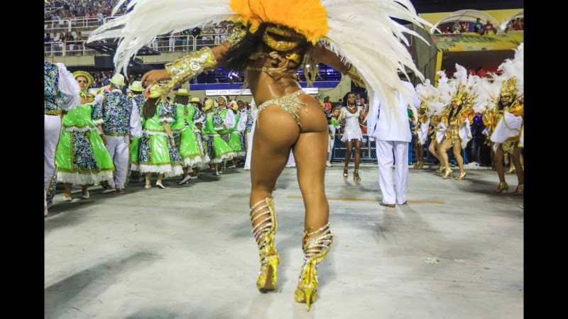 Brazilians on the carnival in Rio de Janeiro