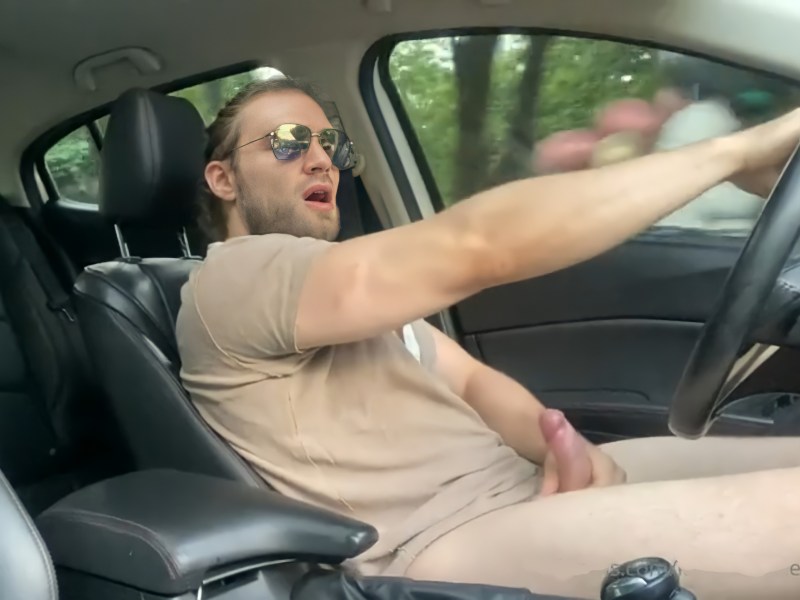 Wicked Sex Games of Homosexual Guys in a Car