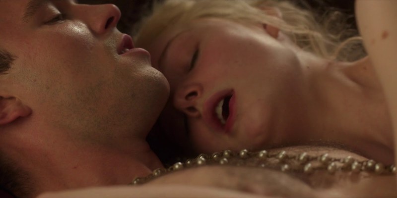El Fanning in the Great film in intimate scenes