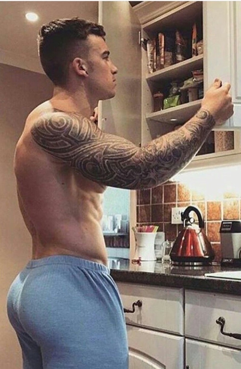 Men with a big backward