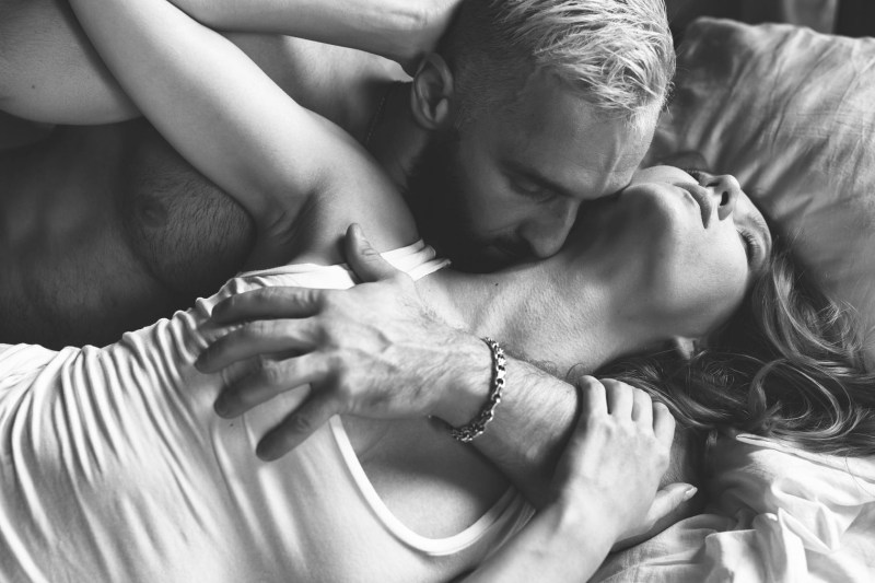 Man and woman tenderness