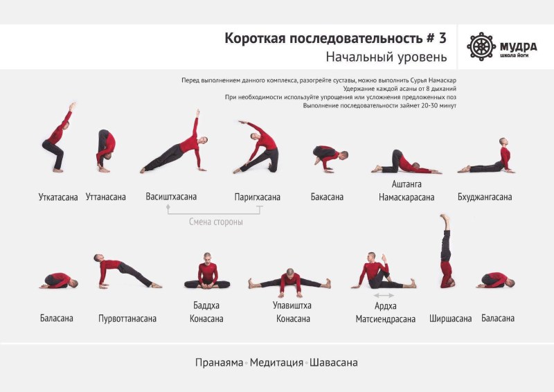 Assan complex for beginners in pictures with a description