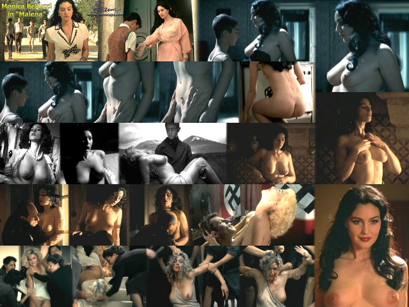 Monica Bellucci naked in films