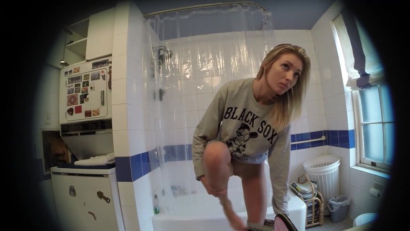 Hidden camera in women's toilet