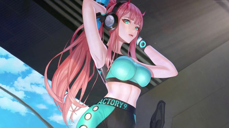 Anime girl with yogurt