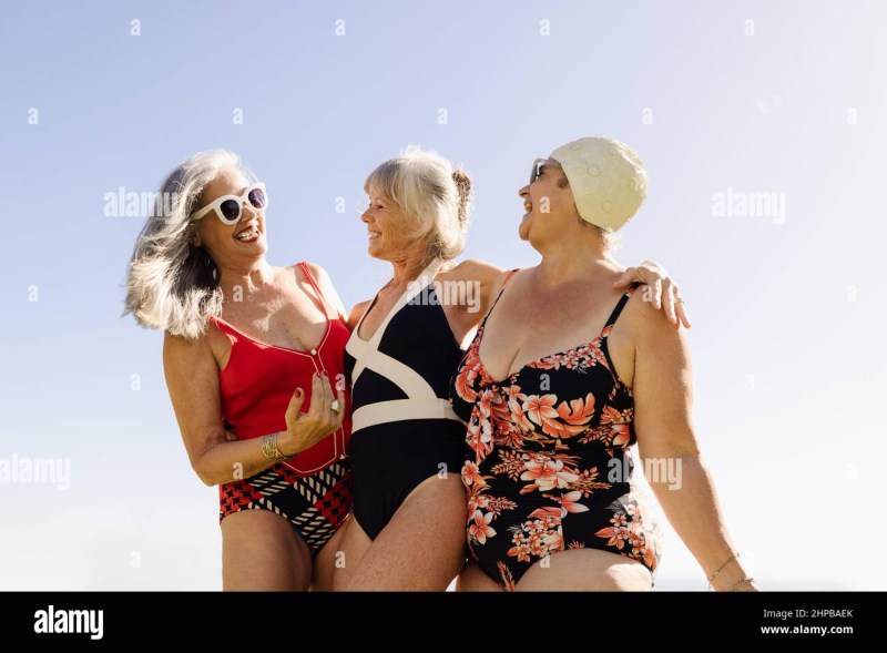 Grandmothers in swimsuits