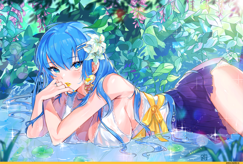 Porn actress with blue hair