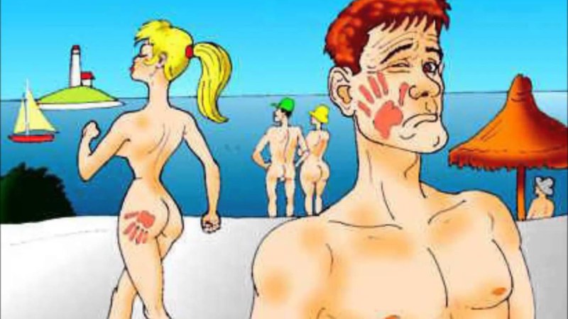 Fuck on a public beach