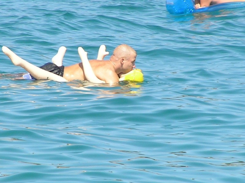 Topless at the hotel