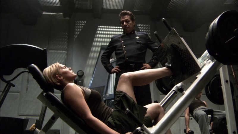 Katie Sakhoff Galaxy bed