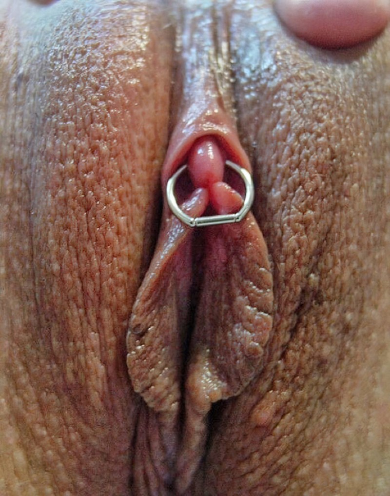Piercing of the hood of the clitoris