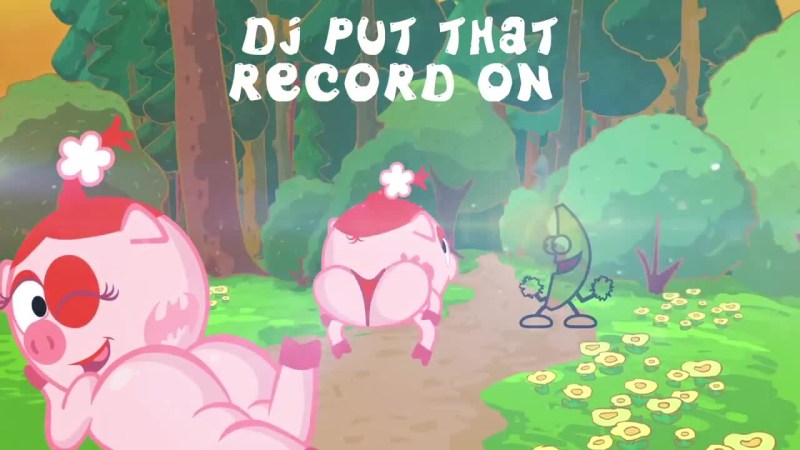 Smeshariki Nyusha is crying